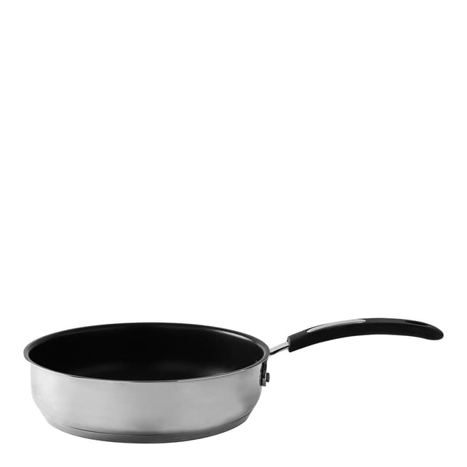 Viners Stainless Steel Soft Grip Frying Pan, 24cm