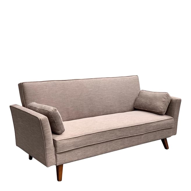 The Great Chair Company Click-Clack Sofa Bed Compton Key West Pebble Dark Legs