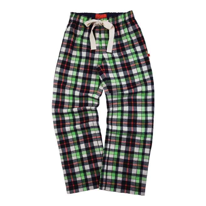 Mini Vanilla Boy's Green/Black Haddon Check Cotton Pants