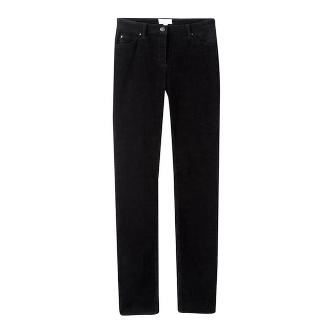 Pure Collection Black Corduroy Slim Stretch Jeans