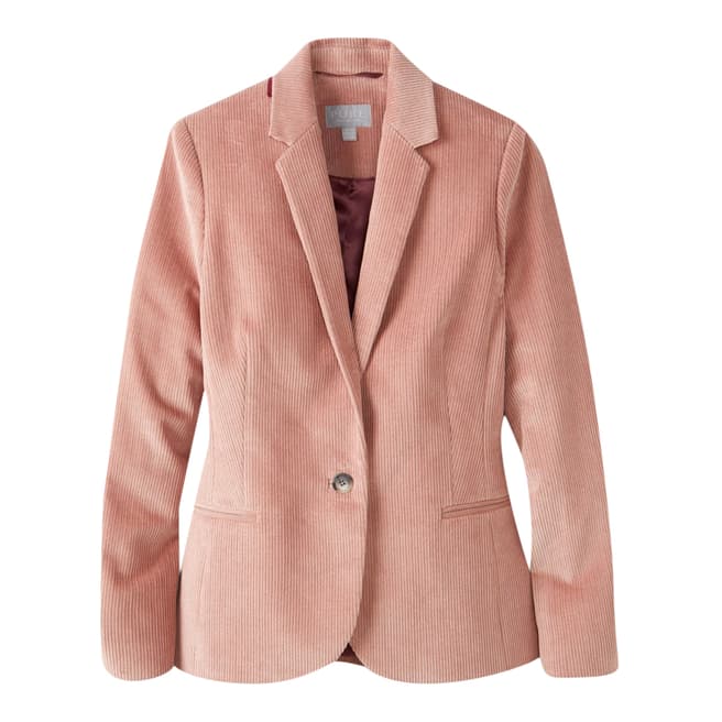 Pure Collection Pink Cord Cotton Stretch Tailored Blazer