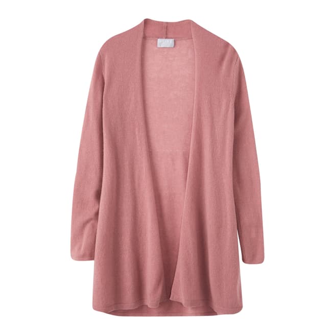 Pure Collection Rose Gassato Cashmere Swing Cardigan