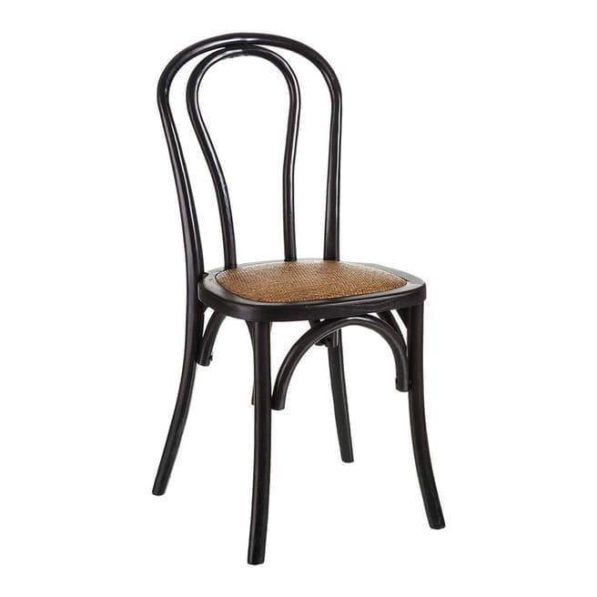 Ixia Regal Chair Black/Natural Elm Wood 