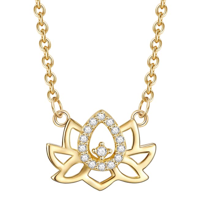 Lindenhoff Gold Crystal Lotus Necklace