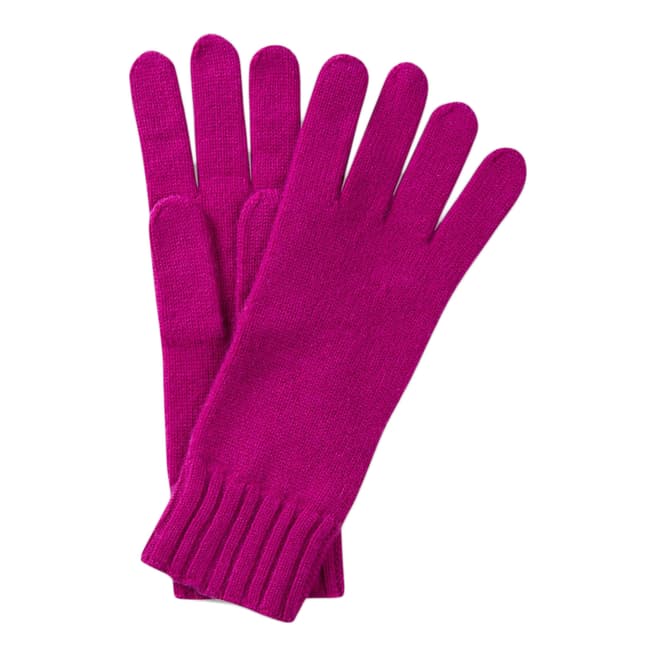 Pure Collection Bright Magenta Cashmere Gloves
