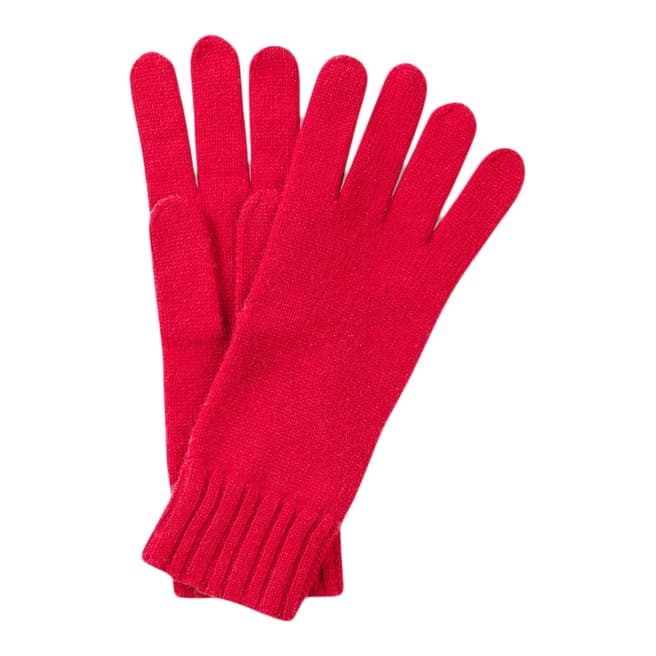 Pure Collection Pillarbox Red Cashmere Gloves