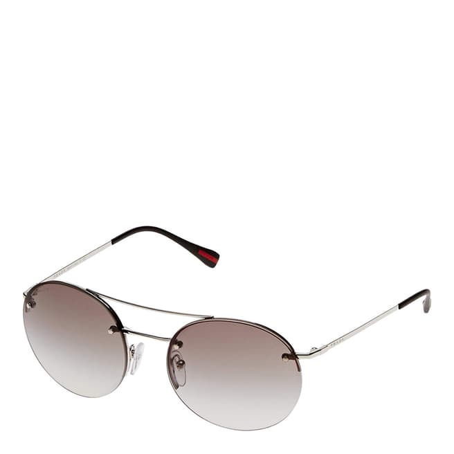 Prada Men's Grey Prada Sunglasses 56mm
