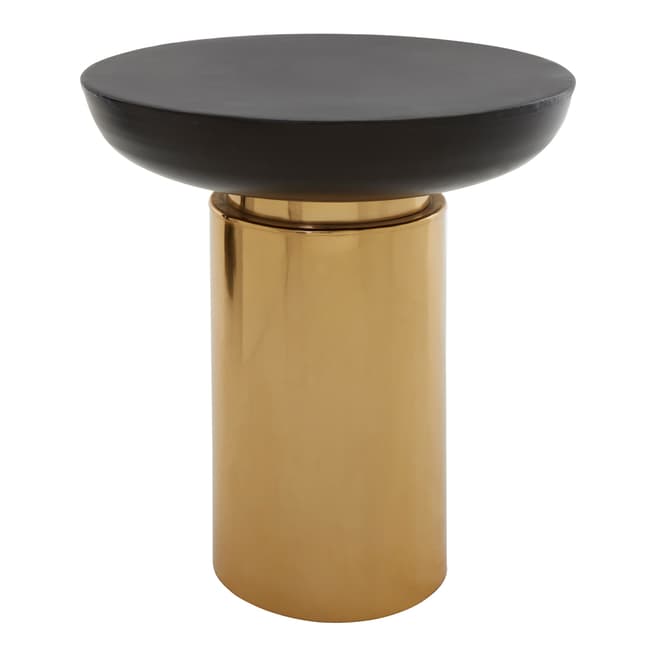 Fifty Five South Kensington Townhouse Table, Black / Gold Finish