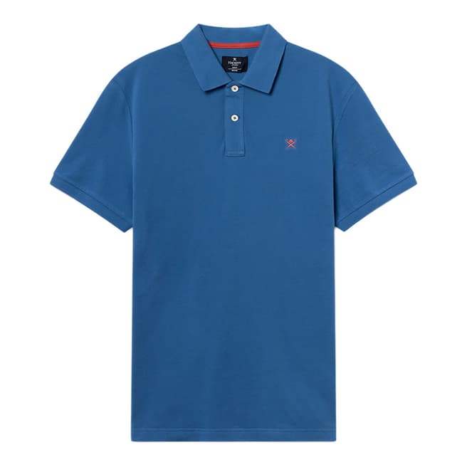 Hackett London Blue Slim Fit Polo Shirt
