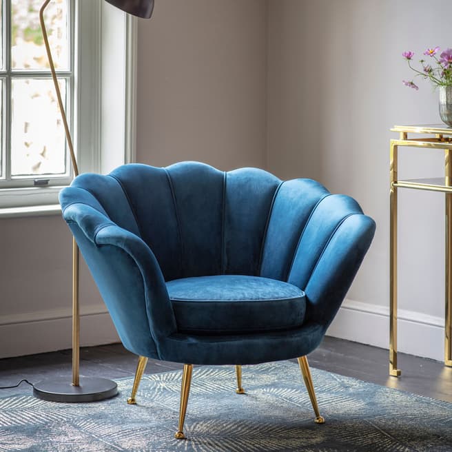 Gallery Living Ulting Armchair, Inky Blue