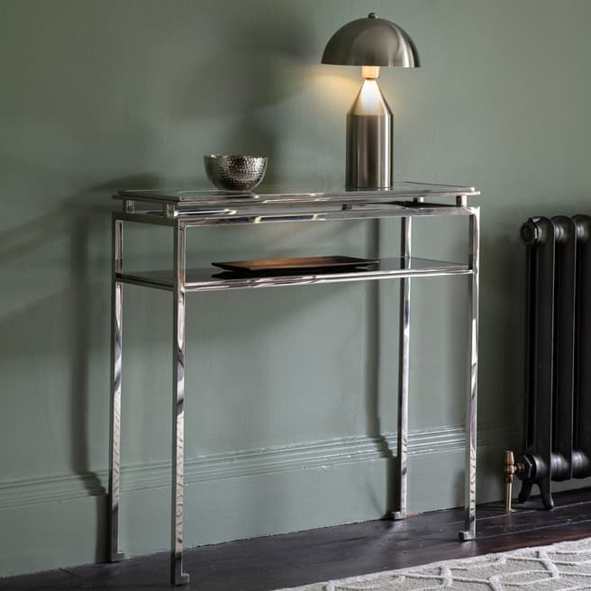 Gallery Living Catania Console Table, Silver