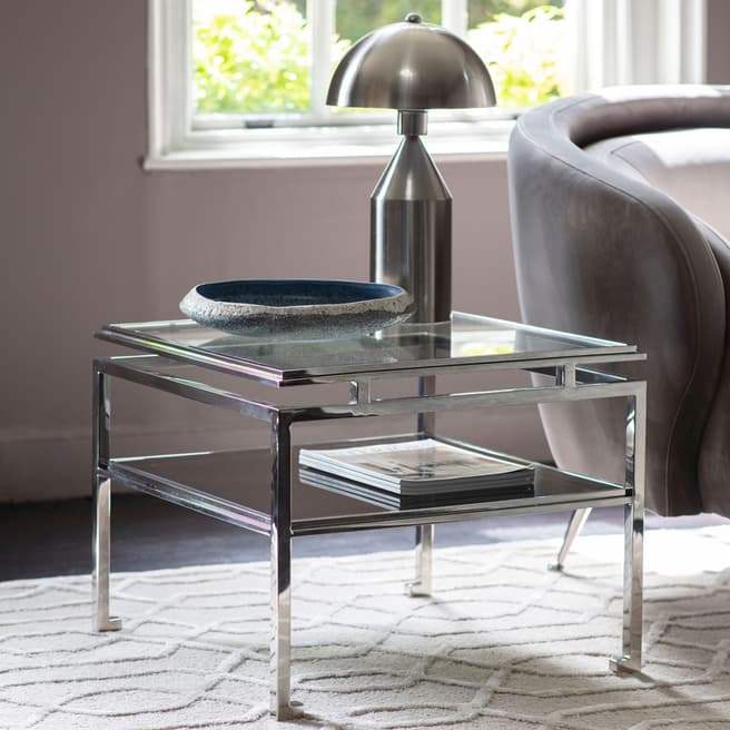 Gallery Living Crotone Side Table Silver