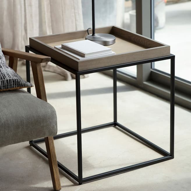 Gallery Living Forden Tray Side Table Grey