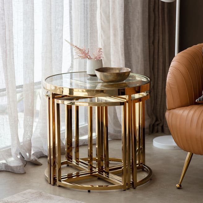 Gallery Living Moresco Side Table Gold
