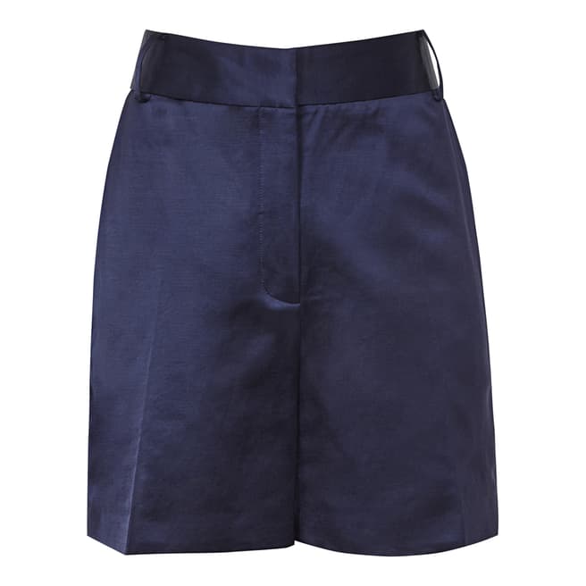 Reiss Navy Solene Metallic Shorts