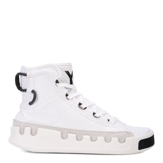 adidas Y-3 White Y-3 Kasabaru High Top Sneakers