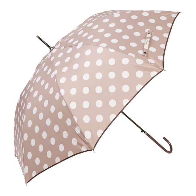 Le Monde du Parapluie Beige Dots Manual Umbrella
