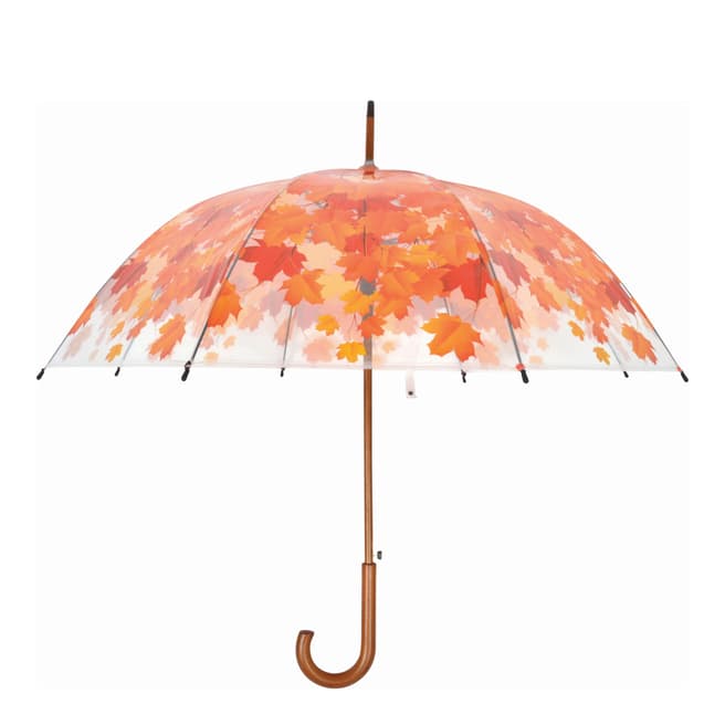 Le Monde du Parapluie Transparent / Orange Fall Leaves Birdcage Umbrella
