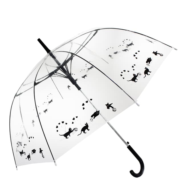 Blooms of London Transparent Cats Birdcage Umbrella