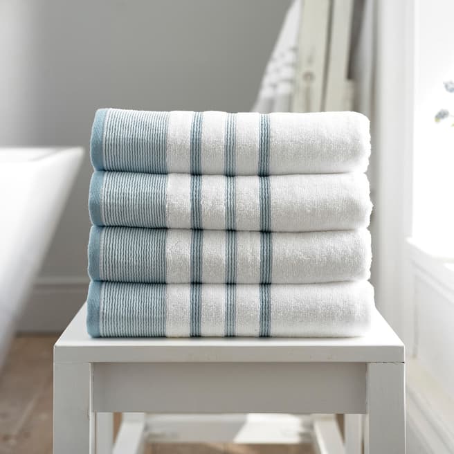 Deyongs Parma Pair of Hand Towels, Blue