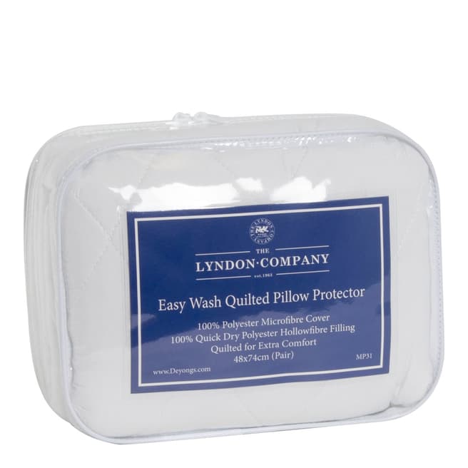 The Lyndon Company Easy Wash Pair of Pillow Protectors