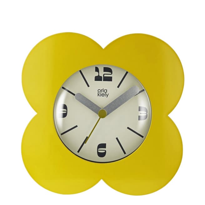 Orla Kiely Dandelion Yellow Flower Alarm Clock
