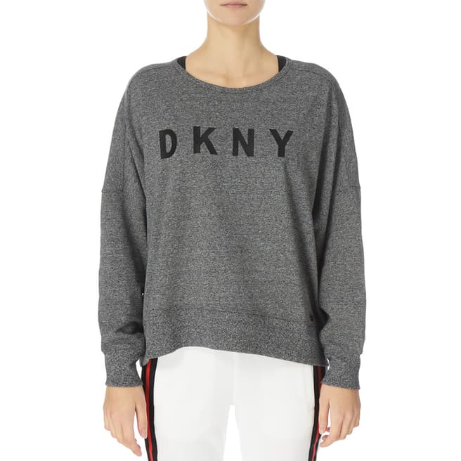 DKNY Grey Sweatshirt with Back Cutout