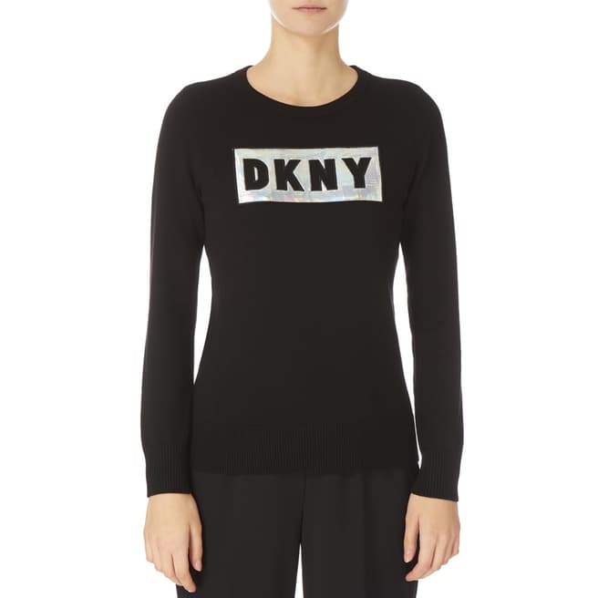 DKNY Black Crew Neck Sweater