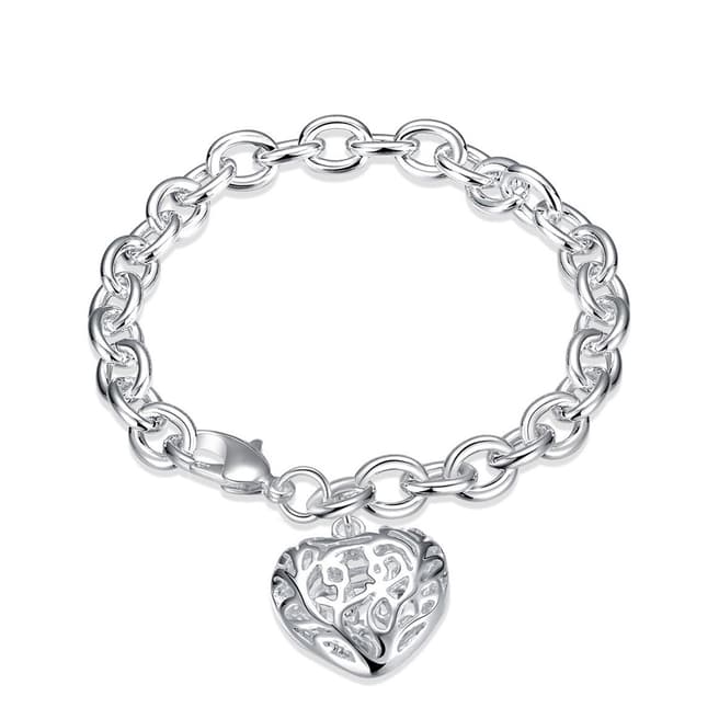 Ma Petite Amie Sterling Silver Heart-Shaped Bracelet