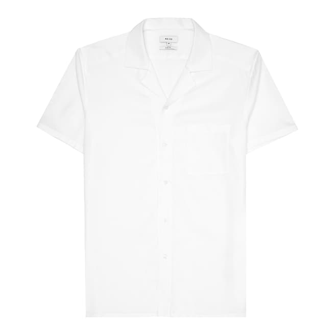 Reiss White Haydon Collared Shirt
