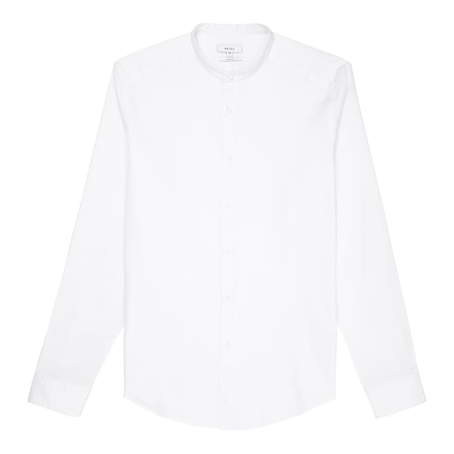 Reiss White Caffrey Textured Shirt