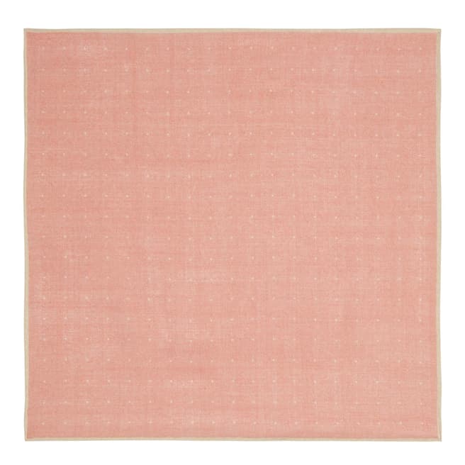 Reiss Pink Beam Dot Pocket Square