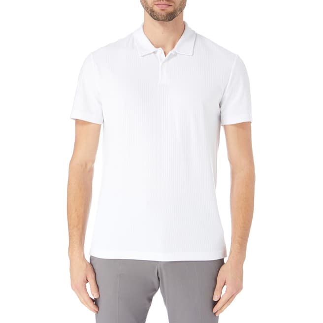 Reiss White Charlton Jersey Short Sleeve Shirt