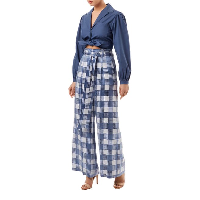 Temperley London Blue Lena Tailored Trousers