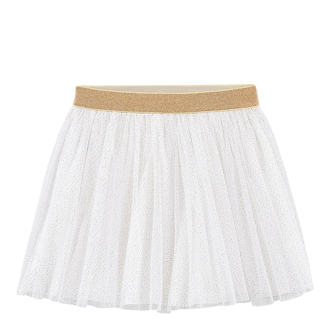Petit Bateau White Tulle Skirt