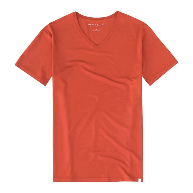 DEREK ROSE Basel 5 Rust Men's T-Shirt