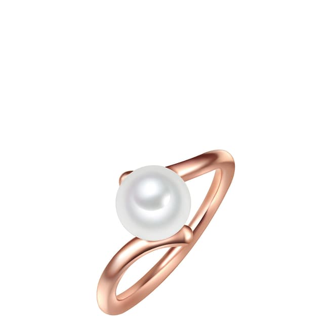 Yamato Pearls White/Rose Gold Pearl Ring