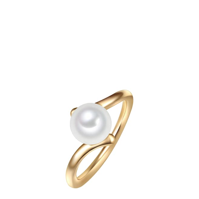 The Pacific Pearl Company Gold/White Pearl Ring
