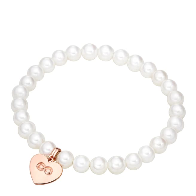 Nova Pearls Copenhagen White/Rose Gold Pearl Bracelet