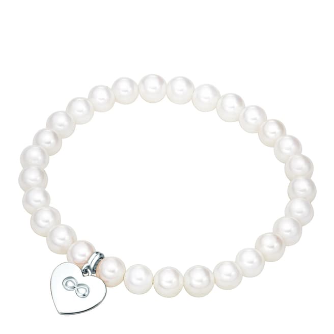 Nova Pearls Copenhagen White/Silver Pearl Bracelet