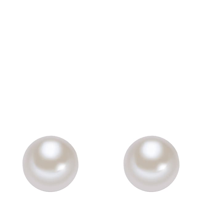 Yamato Pearls White Pearl Stud Earrings