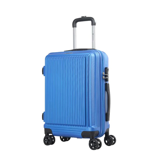 Platinium Blue Sholley 8 Wheel Suitcase 66cm
