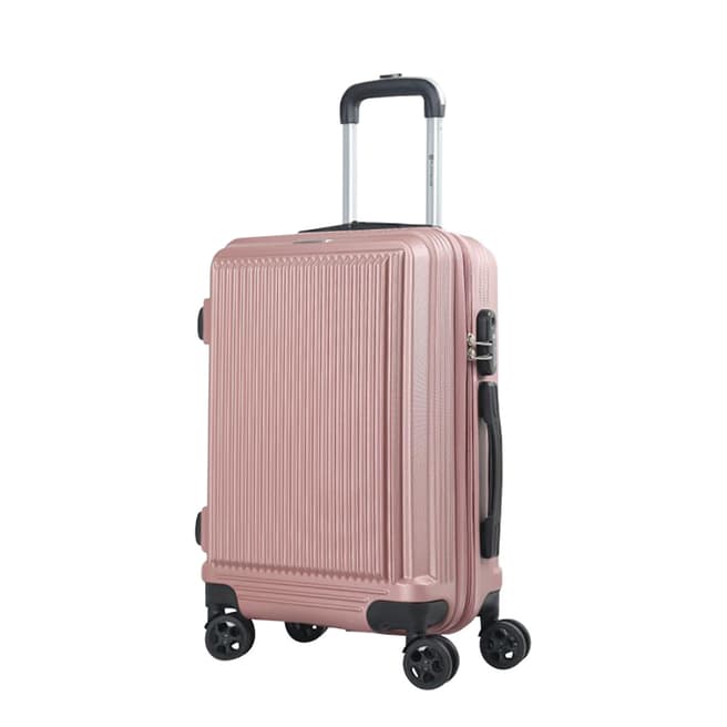 Platinium Pink Sholley 8 Wheel Suitcase 66cm