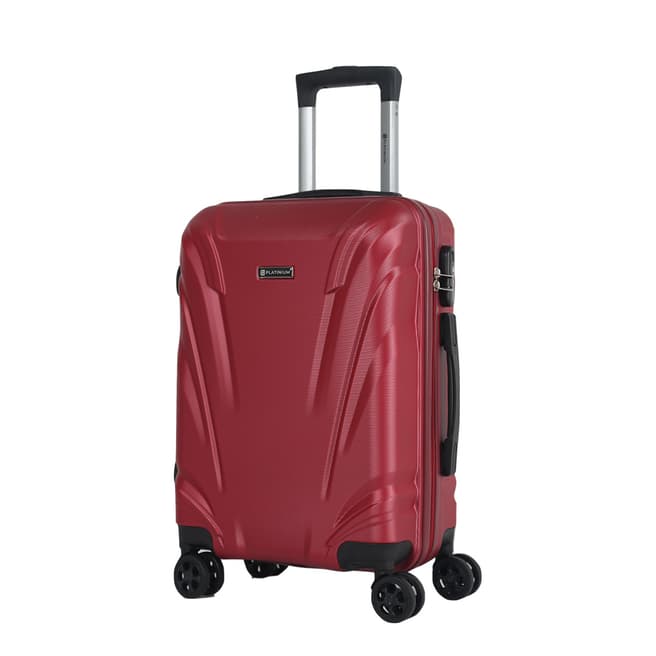 Platinium Burgundy Majoro 8 Wheel Suitcase 67cm