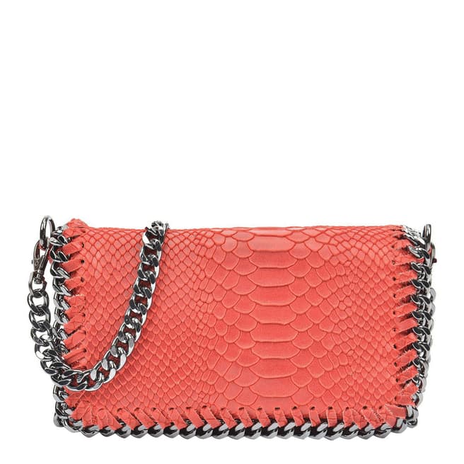 Luisa Vannini Red Leather Shoulder Bag