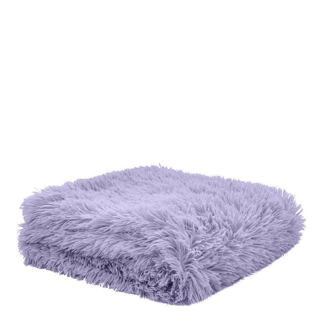 Catherine Lansfield Cuddly Throw, Lilac