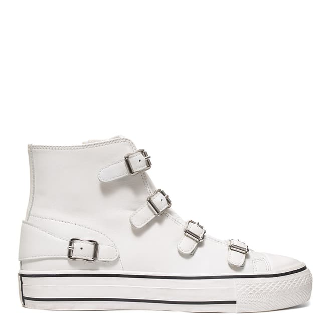 ASH White Virgin Buckle Trainers