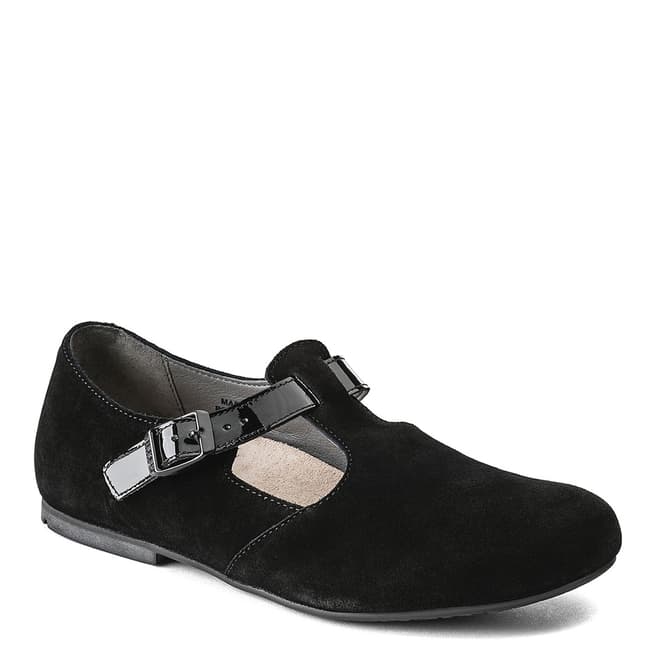 Birkenstock Black Leather Tickel Shoes