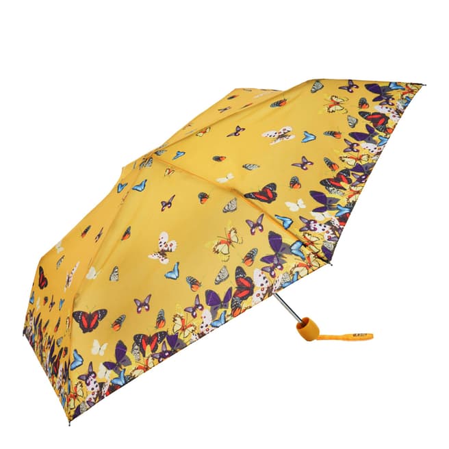 Susino Yellow Butterflies Mini Umbrella