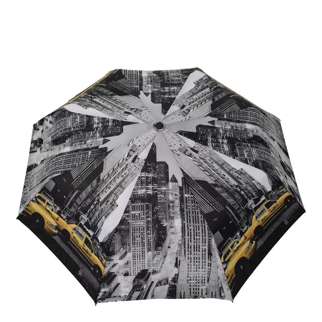 Susino Black / White New York Folding Umbrella
